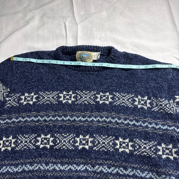 Vintage Environmental Clothing Co Wool Nordic Fair Isle Sweater Made in USA - Picture 7 of 8
